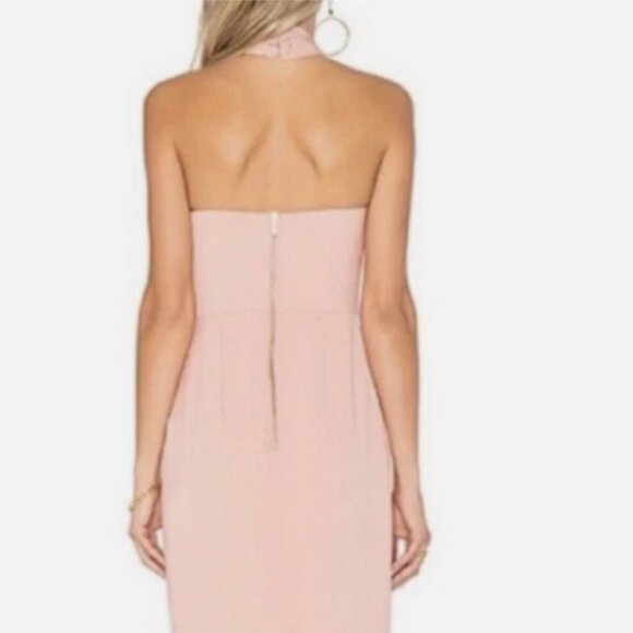 Gorgeous Shona Joy Blush Pink Halter Dress! - Picture 3 of 8